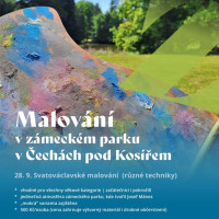 Svatováclavské malování v zámeckém parku